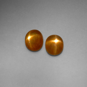 1.83 ct Brown Star Sunstone Stone, Natural Star Sunstone in Oval Cabochon Shape for Sale