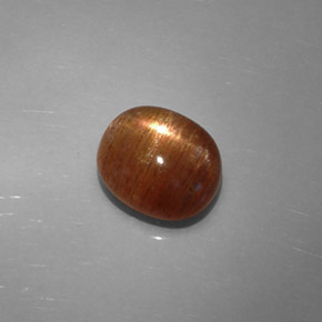 2.20 ct Brown Star Sunstone Stone, Natural Star Sunstone in Oval Cabochon Shape for Sale