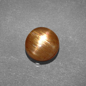 1.35 ct Brown Star Sunstone Gemstone, Star Sunstone Gem in Oval Cabochon Shape for Sale.