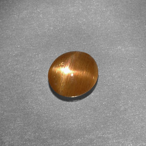 0.79 ct Brown Star Sunstone Stone, Natural Star Sunstone in Oval Cabochon Shape for Sale