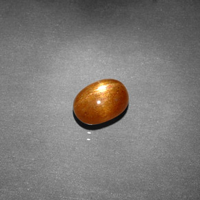 1.20 ct Brown Star Sunstone Stone, Natural Star Sunstone in Oval Cabochon Shape for Sale