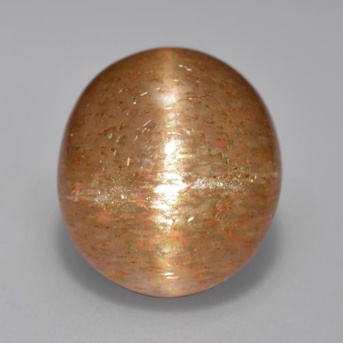 7.8ct Oval Cabochon Golden-Brown Star Sunstone for sale thumb image of 7.8ct Oval Cabochon Golden-Brown Star Sunstone (ID: 486319)