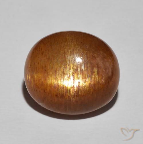 Pietra solare stella ovale da 10,4 ct, 14,5 x 12,7 mm dall'India, Photo A