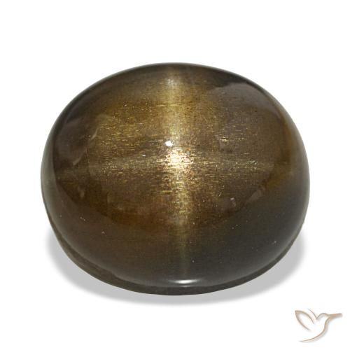 21.88 ct Brown Star Sunstone Gemstone, Star Sunstone Gem in Oval Cabochon Shape for Sale.