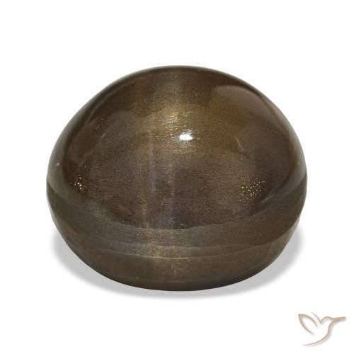 Star Sunstone Gemstone in 16.6 x 14.7 mm Size for Sale, Star Sunstone Stone in Medium Brown Color