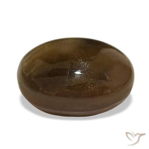 Star Sunstone Gemstone in 16 x 12 mm (calibrated) Size for Sale, Star Sunstone Stone in Medium Brown Color