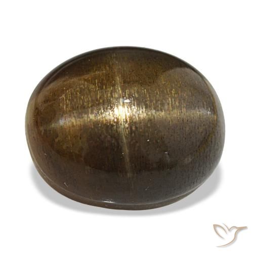 18.10 ct Brown Star Sunstone Gemstone, Star Sunstone Gem in Oval Cabochon Shape for Sale.