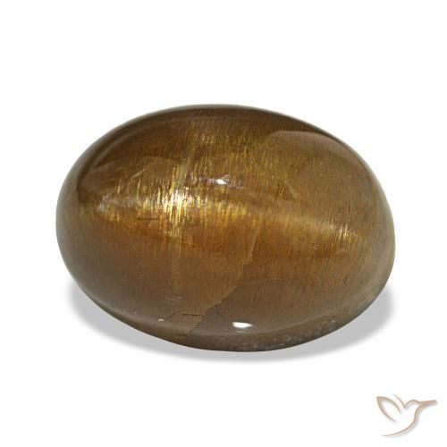 13.45 ct Brown Star Sunstone Stone, Natural Star Sunstone in Oval Cabochon Shape for Sale