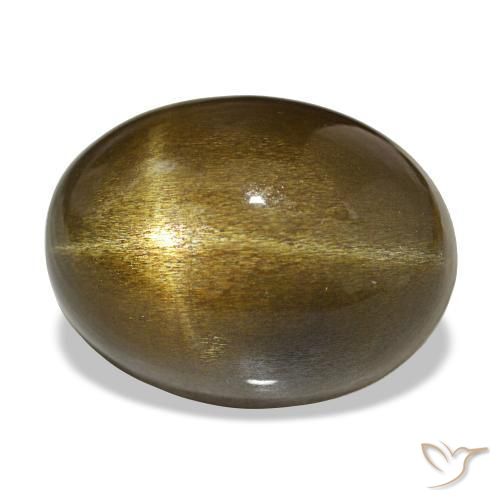 23.88 ct Brown Star Sunstone Stone, Natural Star Sunstone in Oval Cabochon Shape for Sale
