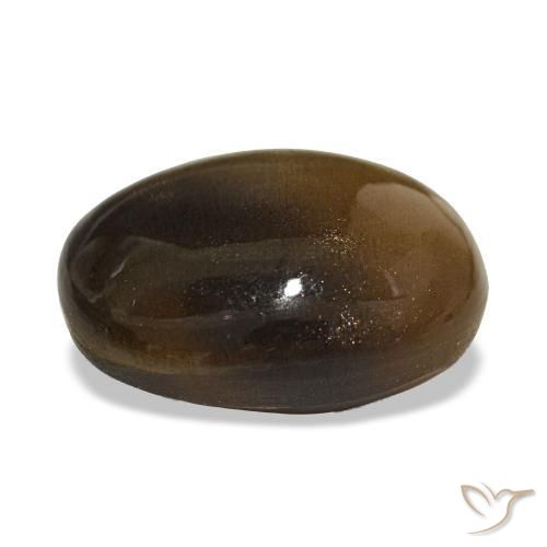 Star Sunstone Gemstone in 16.1 x 12.8 mm Size for Sale, Star Sunstone Stone in Medium Brown Color