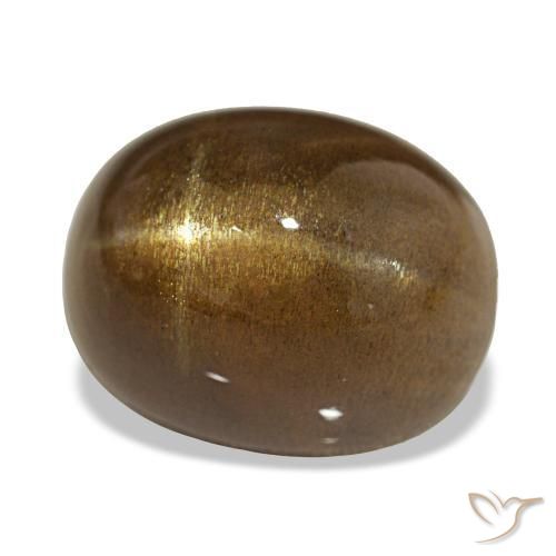 13.45 ct Brown Star Sunstone Stone, Natural Star Sunstone in Oval Cabochon Shape for Sale
