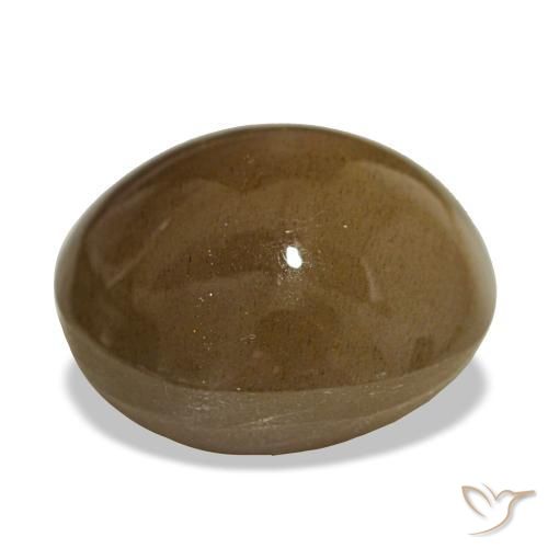 Star Sunstone Gemstone in 17.4 x 15.7 mm Size for Sale, Star Sunstone Stone in Light Caramel Brown Color