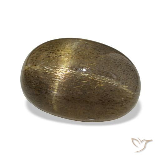 7.82 ct Brown Star Sunstone Stone, Natural Star Sunstone in Oval Cabochon Shape for Sale