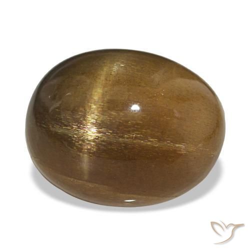 20.70 ct Brown Star Sunstone Stone, Natural Star Sunstone in Oval Cabochon Shape for Sale