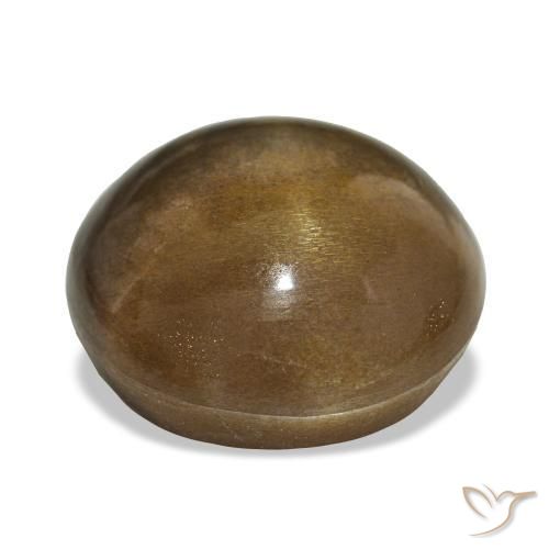 Star Sunstone Gemstone in 17 mm (calibrated) Size for Sale, Star Sunstone Stone in Light Brown Color