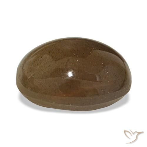 Star Sunstone Gemstone in 16.2 x 13.6 mm Size for Sale, Star Sunstone Stone in Earthy Brown Color