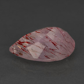 Strawberry Quartz Gemstone in 15 x 10 mm (calibrated) Size for Sale, Strawberry Quartz Stone in Red Pink Color