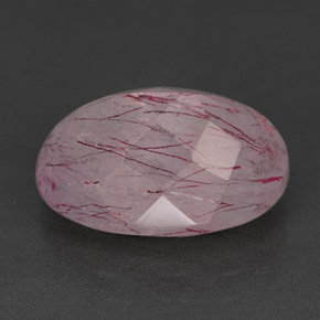 Strawberry Quartz Gemstone in 14 x 10 mm (calibrated) Size for Sale, Strawberry Quartz Stone in Red Pink Color