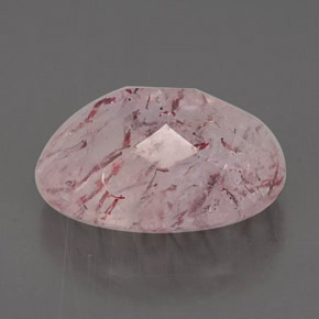 Strawberry Quartz Gemstone in 14 x 10 mm (calibrated) Size for Sale, Strawberry Quartz Stone in Red Pink Color