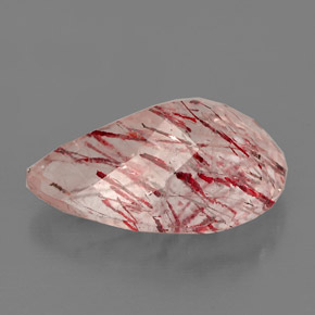 Strawberry Quartz Gemstone in 15 x 10 mm (calibrated) Size for Sale, Strawberry Quartz Stone in Red Pink Color