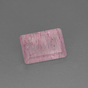 10.55 ct Pink Strawberry Quartz Stone, Natural Strawberry Quartz in Octagon Facet Shape for Sale