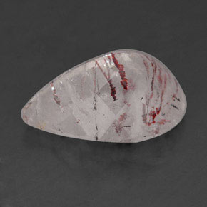 Strawberry Quartz Gemstone in 15 x 10 mm (calibrated) Size for Sale, Strawberry Quartz Stone in Red Pink Color