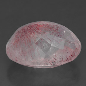 Strawberry Quartz Gemstone in 16 x 12 mm (calibrated) Size for Sale, Strawberry Quartz Stone in Red Pink Color