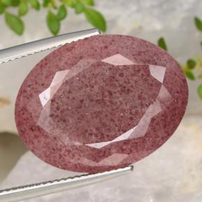 26.6ct Oval Portuguese-Cut Red Strawberry Quartz for sale thumb image of 26.6ct Oval Portuguese-Cut Red Strawberry Quartz (ID: 472127)