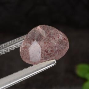Strawberry Quartz Gemstone in 8 mm (calibrated) Size for Sale, Strawberry Quartz Stone in Light Pink Color