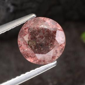 1.5ct Round Facet Red Strawberry Quartz for sale thumb image of 1.5ct Round Facet Red Strawberry Quartz (ID: 474038)