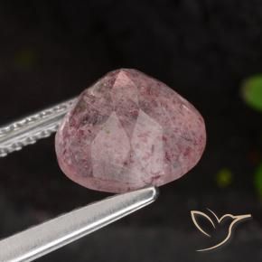Strawberry Quartz Gemstone in 8 mm (calibrated) Size for Sale, Strawberry Quartz Stone in Rose Pink Color