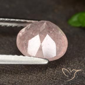 Strawberry Quartz Gemstone in 8 mm (calibrated) Size for Sale, Strawberry Quartz Stone in Flamingo Pink Color