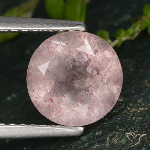 Quarzo fragola a taglio rotondo da 1,78 ct, 7,9 mm dalla Russia, Photo A