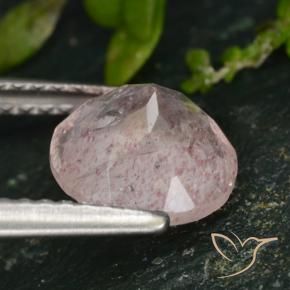 Strawberry Quartz Gemstone in 8 mm (calibrated) Size for Sale, Strawberry Quartz Stone in Light Pink Color