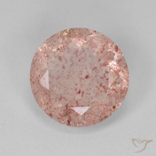 Quarzo fragola a taglio rotondo da 3,55 ct, 10,9 mm dalla Russia, Photo A