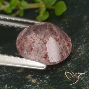 Strawberry Quartz Gemstone in 8 mm (calibrated) Size for Sale, Strawberry Quartz Stone in Deep Pink Color
