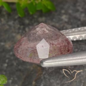 Strawberry Quartz Gemstone in 8 mm (calibrated) Size for Sale, Strawberry Quartz Stone in Light Pink Color