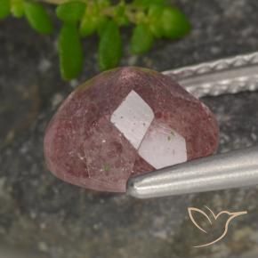 Strawberry Quartz Gemstone in 8 mm (calibrated) Size for Sale, Strawberry Quartz Stone in Rose Pink Color