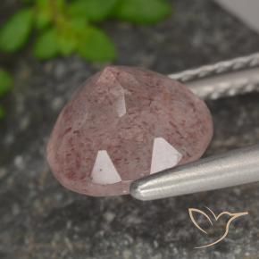 Strawberry Quartz Gemstone in 8 mm (calibrated) Size for Sale, Strawberry Quartz Stone in Light Pink Color