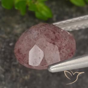 Strawberry Quartz Gemstone in 8 mm (calibrated) Size for Sale, Strawberry Quartz Stone in Pink Tone Color