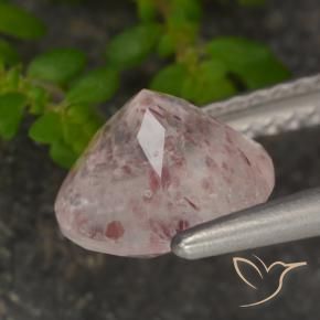 Strawberry Quartz Gemstone in 8 mm (calibrated) Size for Sale, Strawberry Quartz Stone in Light Pink Color