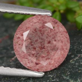 1.5ct Round Facet Red Strawberry Quartz for sale thumb image of 1.5ct Round Facet Red Strawberry Quartz (ID: 475068)