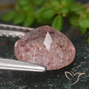 Strawberry Quartz Gemstone in 8 mm (calibrated) Size for Sale, Strawberry Quartz Stone in Pink Tone Color