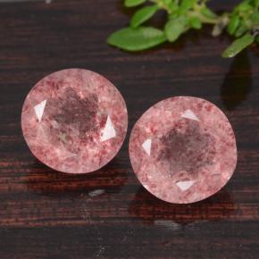 3.8ct Round Facet Red Strawberry Quartz for sale thumb image of 3.8ct Round Facet Red Strawberry Quartz (ID: 475143)