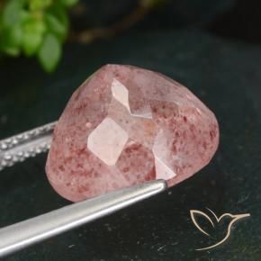 Strawberry Quartz Gemstone in 12 mm (calibrated) Size for Sale, Strawberry Quartz Stone in Rose Pink Color