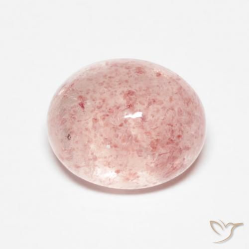 3.4 ct Oval Strawberry Quartz, 10.1 x 8.2 mm From Russia, Photo A