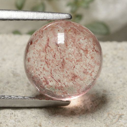 Quarzo fragola rotondo da 5,18 ct, 10,1 mm dalla Russia, Photo A
