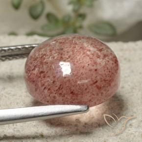 Strawberry Quartz Gemstone in 11 mm (calibrated) Size for Sale, Strawberry Quartz Stone in Light Rose Pink Color