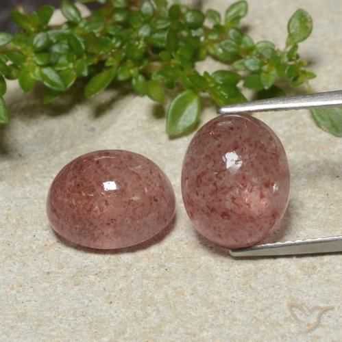 10.08ctw Natural Medium Pink Strawberry Quartz, Oval, Translucent