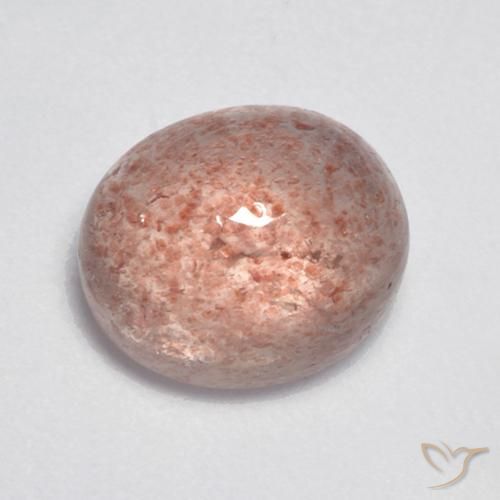 4.29ct Natural Earthy Pink Strawberry Quartz, Oval, Translucent